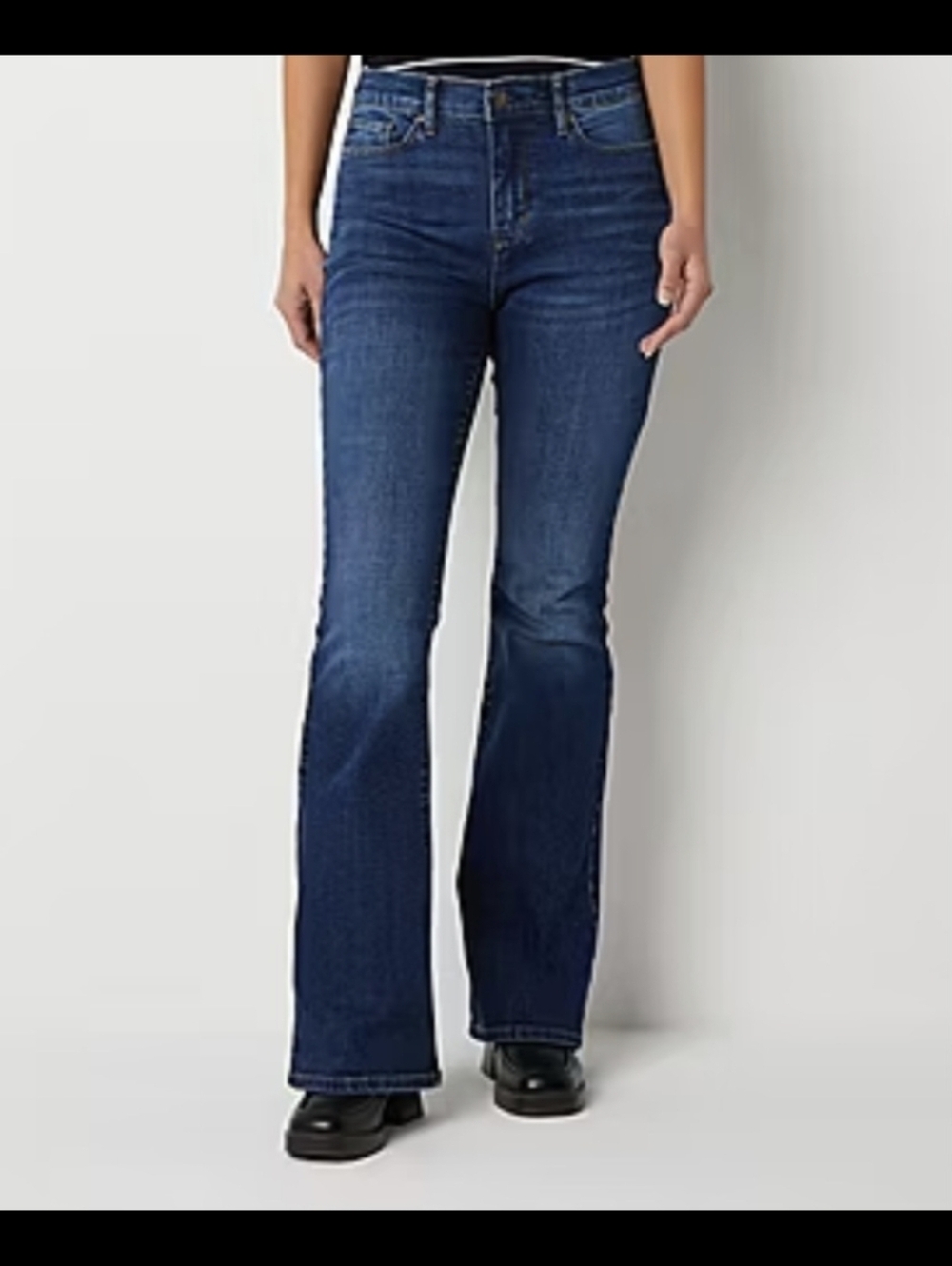 ANA High-Rise Flare Dark Blue Bootcut Jeans Size 20
